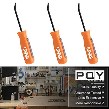 Mini Pocket Pry Bar with Pocket Clip 4.5" Length 3pcs (Orange) - color: orange