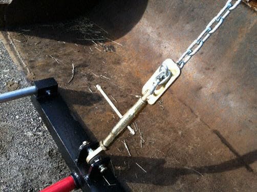 Front Loader Bucket Hay Bale Spear Attachment w/ 39" Bale Spear & Stabilizer Spikes, Rated 3000 LB - size: 1 x 39"