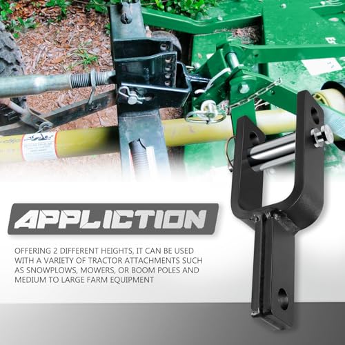 Camoo Versatile Quick Hitch Adapter Fit for Category 1, 3-Point Quick Hitch - size: Adapter + Sleeve