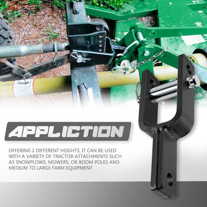 Camoo Versatile Quick Hitch Adapter Fit for Category 1, 3-Point Quick Hitch - size: Adapter + Sleeve
