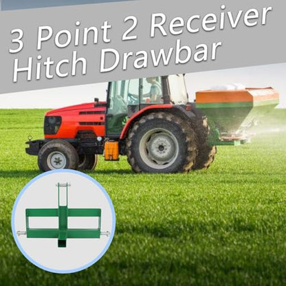 ALL-CARB 3 Point 2 Receiver Hitch Brackets Replacement for 1 Tractor