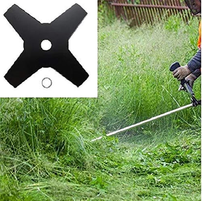 10" 4 Teeth Steel Grass Weed Trimmer Blade