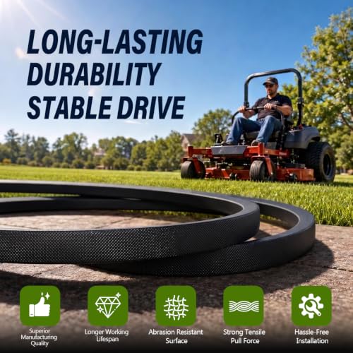 M158131 Deck Belt 0.56" x 152.3" Replacement for John Deere - size: M158131