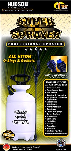 Hudson 90163 Super Sprayer Professional 3 Gallon Sprayer Poly - size: 3 Gallon