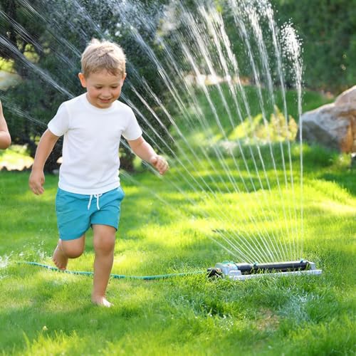 QUOBAS Heavy Duty Oscillating Sprinkler for Yard, Water Sprinkler for Lawn - size: 2 pk