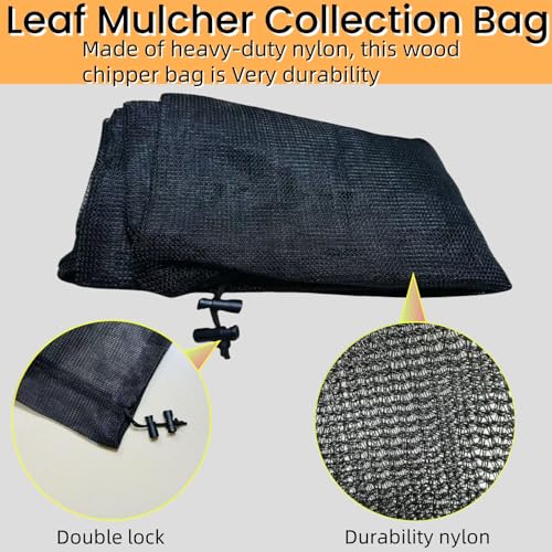 24 x60 Wood Chipper Replacement Bag，Reusable Chipper Shredder Bag,Large Capacity Adjustable Opening (24 x60) - size: 24 x60