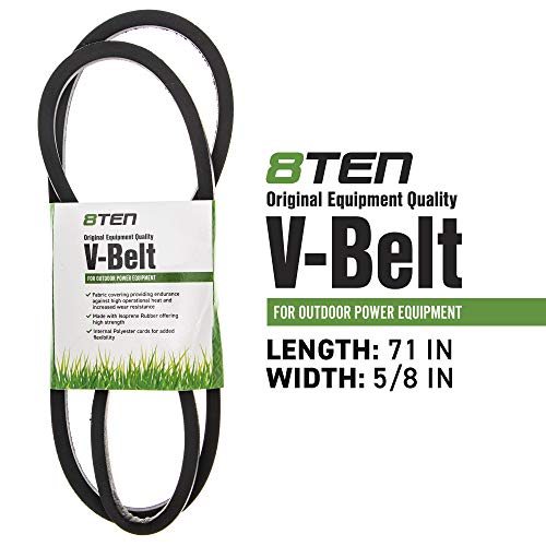 8TEN Drive Belt for MTD Troy Bilt White Outdoor 754-04249 954-04249A