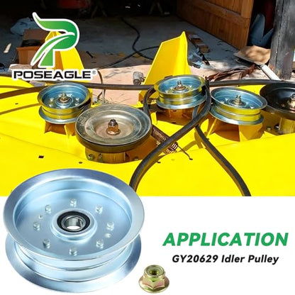 GY22172 Idler Pulley with GY20629 Idler Pulley for D140 L130 Mower - color: A5 1xGY20629+1xGY22172