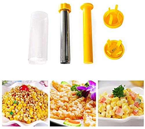 Safer Corn Thresher,Quick Corn Stripper,Stainless Steel Corn Cob Remover Cutter Corn Peeler,Removing Fresh Corn Kernels Tool,Manual Corn Threshing No Splatters,Practical Kitchen Gadgets,10.5 inch