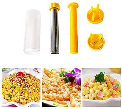 Safer Corn Thresher,Quick Corn Stripper,Stainless Steel Corn Cob Remover Cutter Corn Peeler,Removing Fresh Corn Kernels Tool,Manual Corn Threshing No Splatters,Practical Kitchen Gadgets,10.5 inch