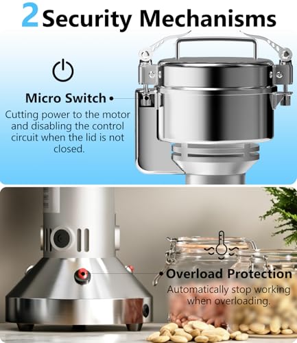 Electric Grain Mill 150g Flour Mill Home for Wheat Corn Rice Herbs Spices