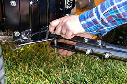 Agri-Fab Poly Lawn Roller & 130lb Tow Broadcast Spreader Bundle, 18" x 36" Black Roller & 10-12ft Spread