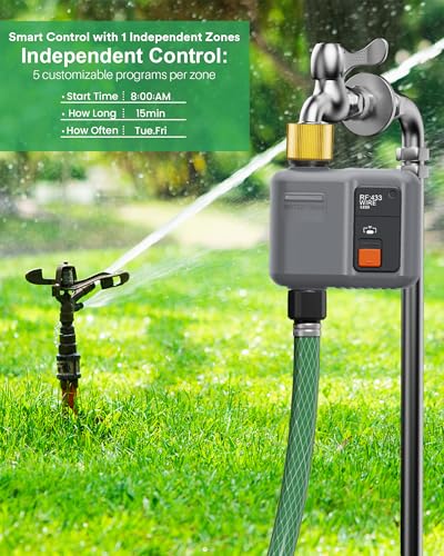 WiFi Water Timer for Garden Hose(2 Valves+1 WiFi Hub)，WiFi Hose Timer - size: 2pcs,1 Gateway