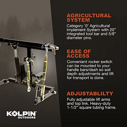 Kolpin Heavy-Duty 3-Point Hitch System - WHS03HD,black