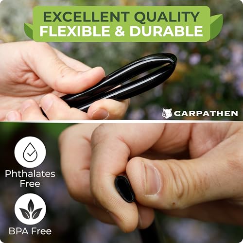 CARPATHEN 5/16" Irrigation Tubing Parts for Drip Irrigation Watering System - size: 200 ft