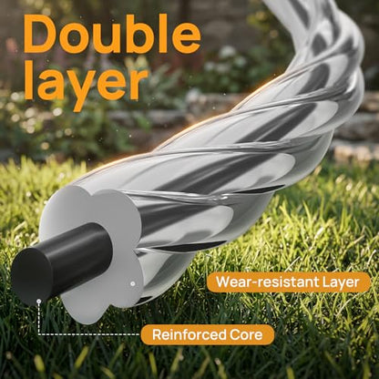 095'' Weed Eater String 400FT Heavy Duty Twisted Dual Core Trimmer Line - size: 1LB .095"
