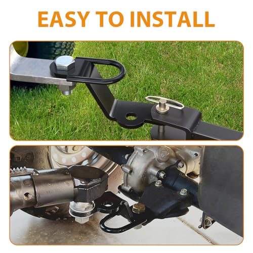 Eapele ATV/UTV Three-Way Hitch, Heavy Duty Universal ATV Hitch Attachments, 3000lbs Maximum Load