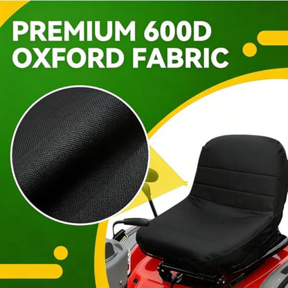 Tractor Seat Cover Compatible with Husqvarna Riding Lawn Mower (Medium) - color: Black, size: Medium