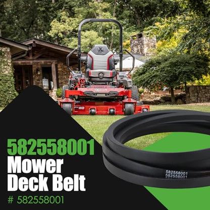 582558001 Mower Deck Belt Fit for Husqvarna Z248F RedMax RZT48 Jonsered Z48F 48 Inch Zero Turn Mowers (0.62" x 147.5") - size: 0.62" x 147.5"