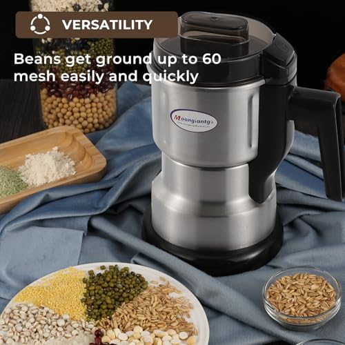 Moongiantgo Coffee Grinder Electric 200ml Capacity, 250W Mini Grain Mill