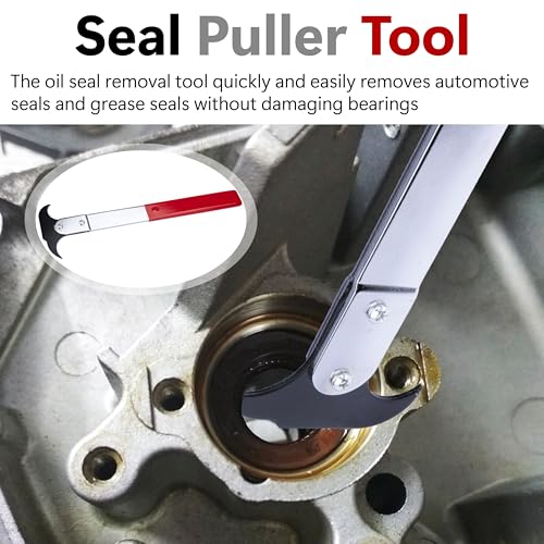 ecocstm Seal Puller Tool, Oil Seal Removal Tool with Dual Hook