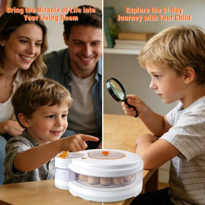 Egg Incubator for Hatching Eggs: Automatic Turner ±1°F Temperature