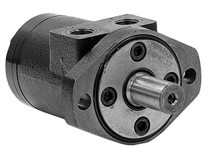 Buyers Products CM032P Hydraulic Motor, 2 Bolt Mount Type, 0.25" Shaft Keyway, 1" Round Shaft, 1/2" NPT, 7.3 CIR Displacement