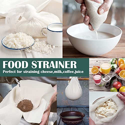 Reginary 24 Pcs 15 x 15 Inches Cheese Cloths for Straining Cheesecloth Bulk - size: 15 x 15 Inches