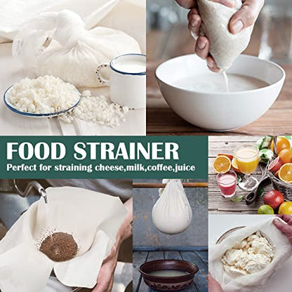 Reginary 24 Pcs 15 x 15 Inches Cheese Cloths for Straining Cheesecloth Bulk - size: 15 x 15 Inches