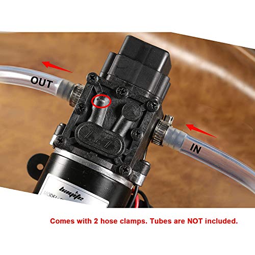 12V Diaphragm Water Pump, 1.5 GPM (5.6 L/Min) 100 PSI