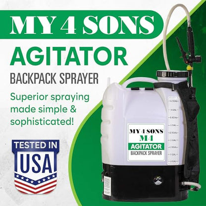 M4 Battery Powered Backpack Sprayer with Built-in Agitator - size: M4 + Agitator