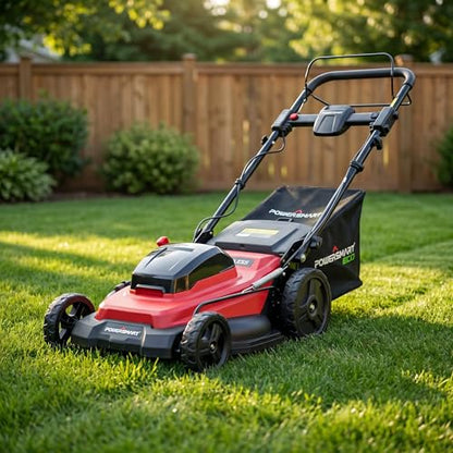 20" Self Propelled Lawn Mower,3-in-1 Walk-Behind Mower - color: Black and Red