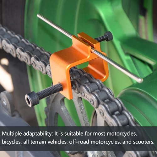 Motorcycle Chain Alignment Tool Chain Adjuster Universal for Motorbike Bike ATV Easy to Use, Ensures Accurate Chain Alignment Tool