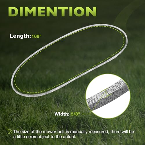 D3951 Mower Deck Belt Fits Country Clipper Avenue Boulevard with 60" Deck - size: D3951