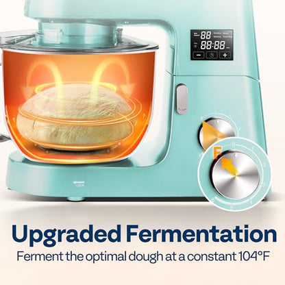 VIVOHOME 9-in-1 Stand Mixer with Fermentation & Timer, 7.5-Quart, Blue - color: Blue, size: 9-in-1