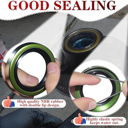 4pcs Trailer Wheel Hub Grease Seals Kit 1.719'' I.D x 2.565'' O.D - size: 4 Pcs
