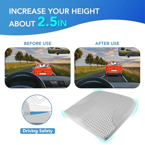 Lofty Aim Car Seat Cushion, Car Seat Pillow, Automotive Cushion - color: Gray
