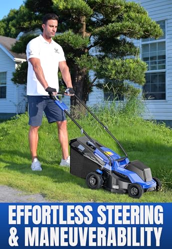 Wild Badger Power 40V 14-in Brushless Electric Cordless Lawn Mower Kit - style: 40V 14" Push
