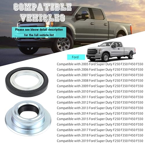 Front Axle Knuckle Vacuum Shaft Seal And Outer Tube Seals Kit
