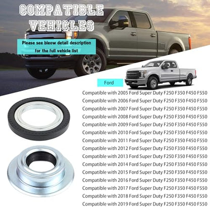 Front Axle Knuckle Vacuum Shaft Seal And Outer Tube Seals Kit