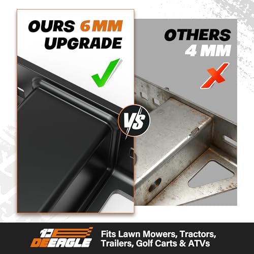 Lawn Mower Hitch 1-1/4" Receiver, Trailer Hitch for Zero Turn Lawn Mower - size: 1.25 inch receiver