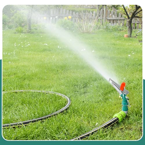 VIHOSE 2 Pcs 2'' Agriculture Irrigation Sprinkler Large Area Farm Gun - size: 2 Inch