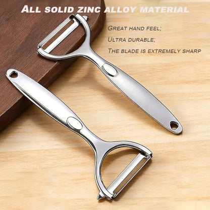 Potato Masher +Peeler 2 in 1 Set 304 Stainless Steel with Ergonomic Handle
