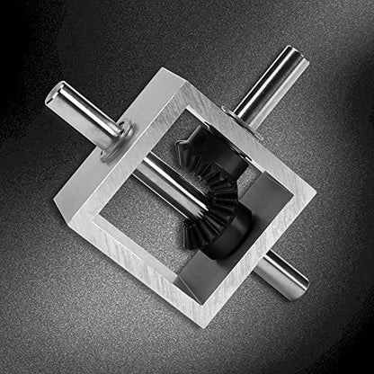 ZORZA 1Pcs 1:1 Right Angle Bevel Gearbox 10mm Shaft Mechanical Build