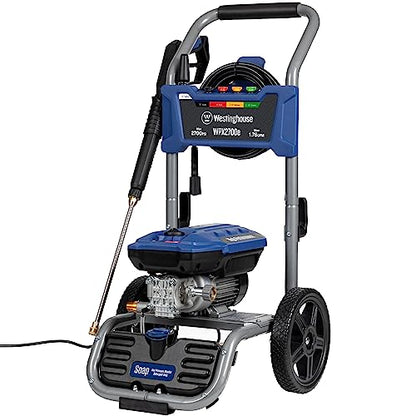 Westinghouse WPX2700e Electric Pressure Washer, 2700 Max PSI and 1.76 Max GPM, Induction Motor, Onboard Soap Tank, Spray Gun and Wand, 5 Nozzle Set, for Cars/Fences/Driveways/Homes/Patios/Furniture - style: 2700 Max PSI