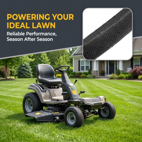 2PCS 532196857 Lawn Mower Driver Belt Replacement Husqvarna AYP 196857 532196857 Lawn Mower Tractor (3/8" X 33") - color: 3/8" X 33"