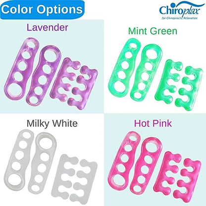 Chiroplax Gel Toe Separators Stretchers Spacers Bunion Tailor's Relief - color: Lavender