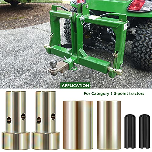 Quick Hitch Adapter Bushings Kit TK95029 for Category 1 3-Point Hitch Tractors