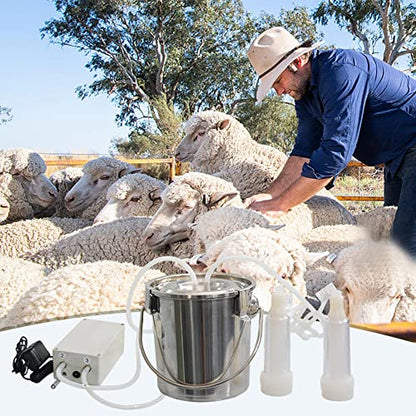 3L Goat Milking Machine, Electric Automatic Pulsation Vacuum Milker