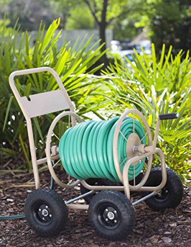 Liberty Garden 300-ft Hose Reel Cart + Flexzilla 100-ft Garden Hose